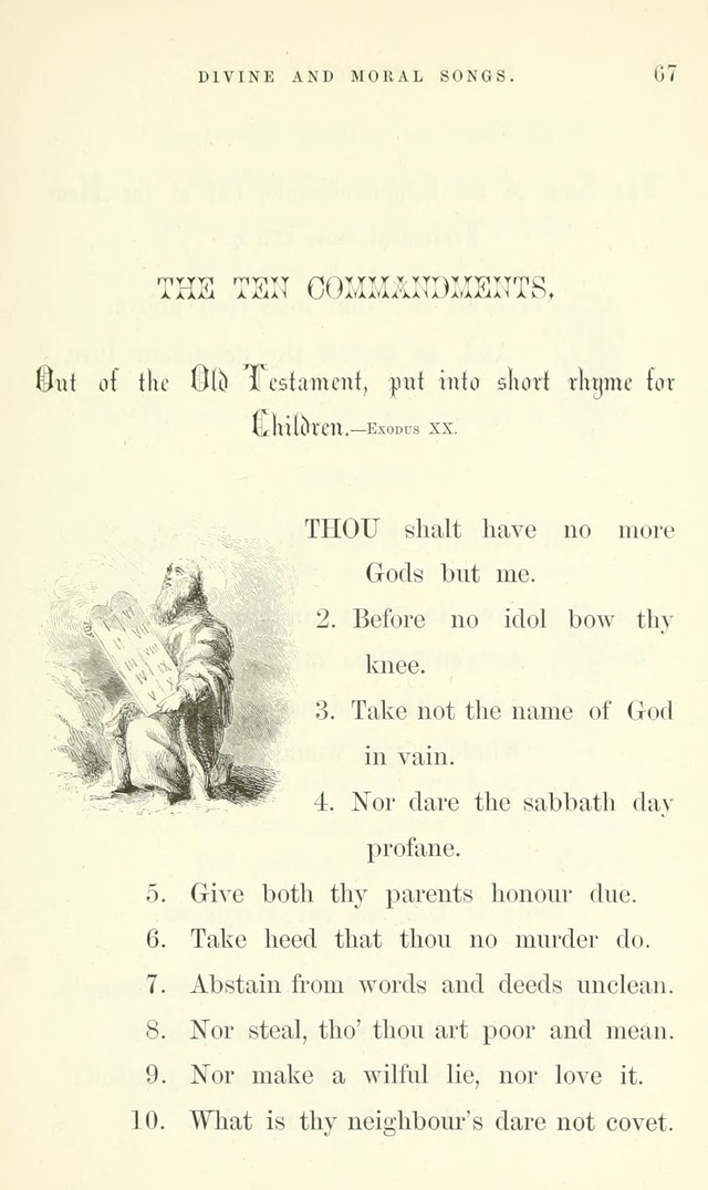 Divine and Moral Songs: attempted in easy language for the use of children with some additional composures page 71