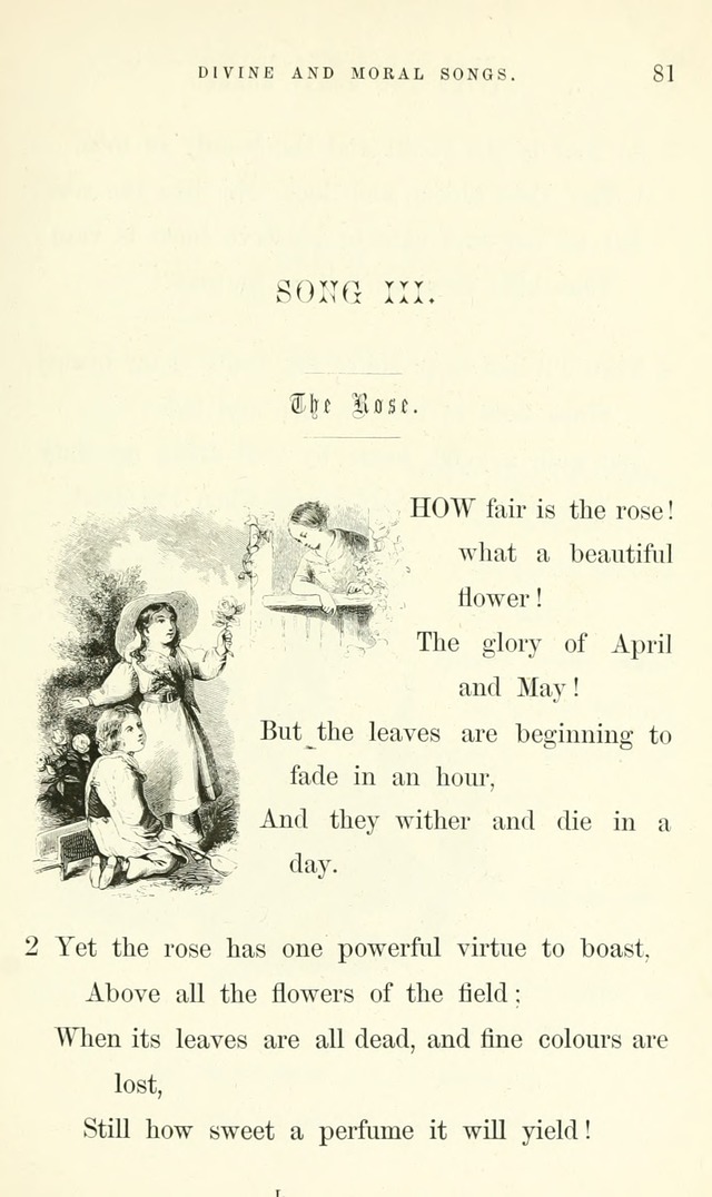 Divine and Moral Songs: attempted in easy language for the use of children with some additional composures page 85