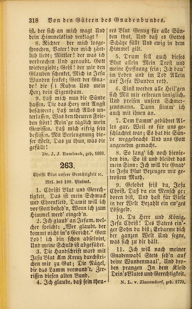 Die Psalmen Davids: nebst einer Sammlung Geistlicher lieder für Oeffentlichen und Privat-Gottesdienst page 320