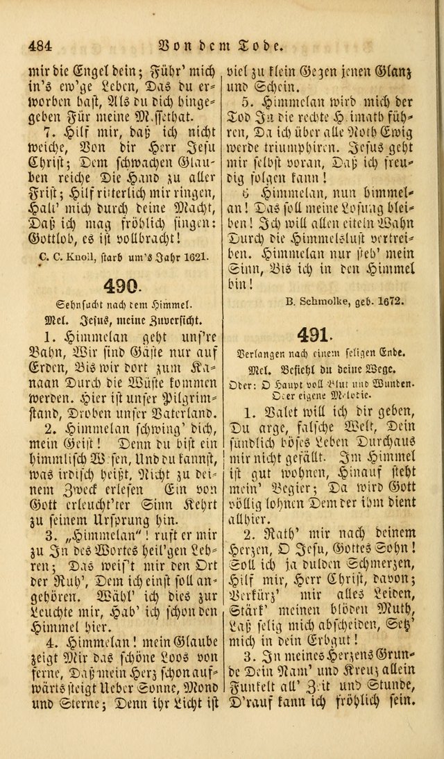 Die Psalmen Davids: nebst einer Sammlung Geistlicher lieder für Oeffentlichen und Privat-Gottesdienst page 486