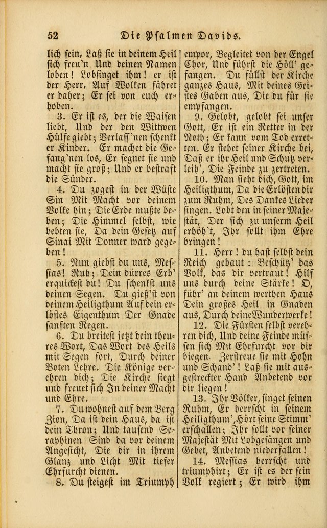 Die Psalmen Davids: nebst einer Sammlung Geistlicher lieder für Oeffentlichen und Privat-Gottesdienst page 52