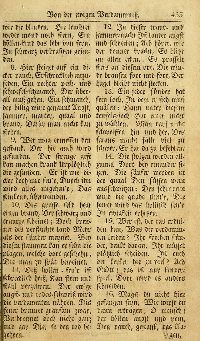 Das Geistliche Saitenspiel: oder, Eine Sammlung auserlesener, erbaulicher, geistreicher Lieder zum Gebrauch aller Gottliebenden Seelen, insonderheit für dei Gemeinen der Evangelischen... (1st Aufl.) page 435
