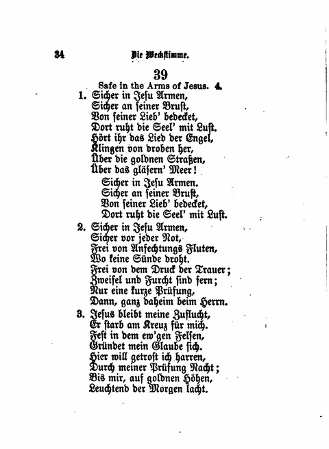 Die Weckstimme: Eine Sammlung geistlicher Lieder für jugendliche Sänger (8th ed.) page 32