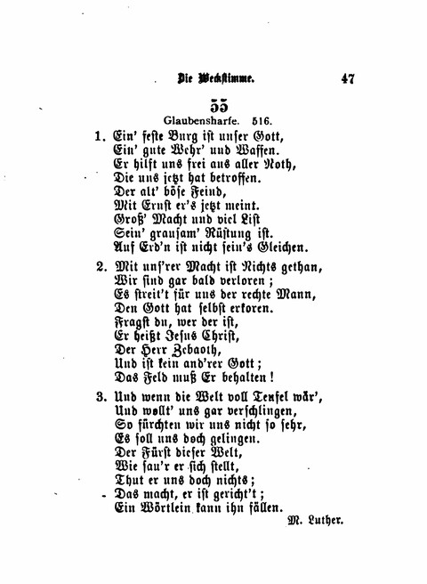 Die Weckstimme: Eine Sammlung geistlicher Lieder für jugendliche Sänger (8th ed.) page 45