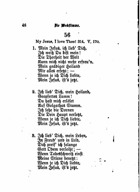 Die Weckstimme: Eine Sammlung geistlicher Lieder für jugendliche Sänger (8th ed.) page 46