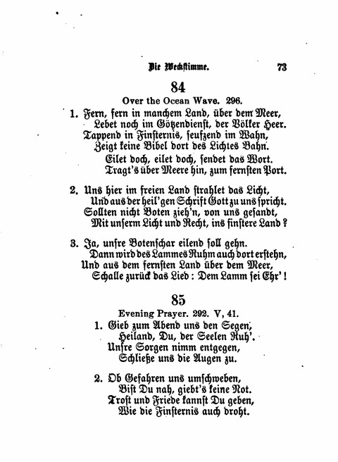 Die Weckstimme: Eine Sammlung geistlicher Lieder für jugendliche Sänger (8th ed.) page 71