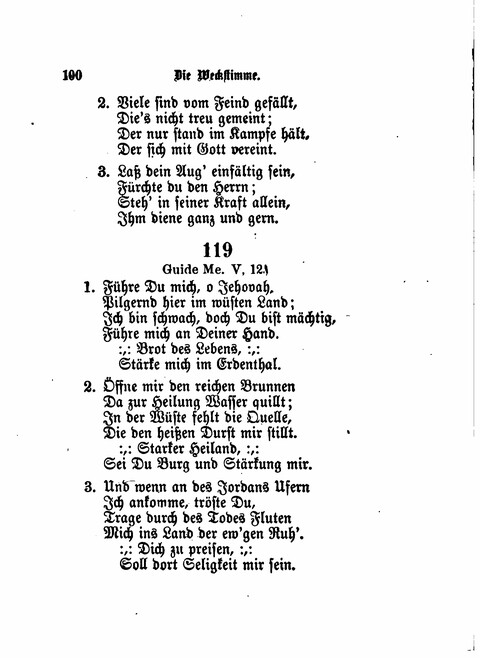 Die Weckstimme: Eine Sammlung geistlicher Lieder für jugendliche Sänger (8th ed.) page 98