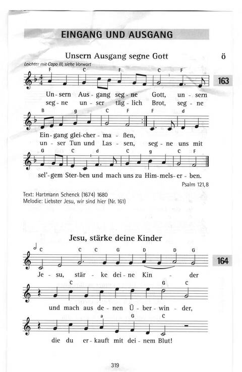 Evangelisches Gesangbuch (Bayern, Mitteldeutschland, Thüringen): Antwort finden in alten und neuen Liedern, in Worten zum Nachdenken und Beten page 289