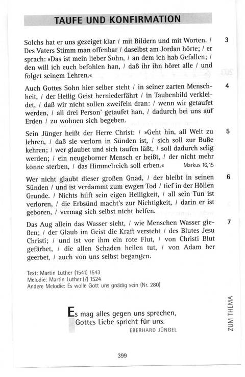 Evangelisches Gesangbuch (Bayern, Mitteldeutschland, Thüringen): Antwort finden in alten und neuen Liedern, in Worten zum Nachdenken und Beten page 367
