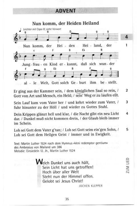 Evangelisches Gesangbuch (Bayern, Mitteldeutschland, Thüringen): Antwort finden in alten und neuen Liedern, in Worten zum Nachdenken und Beten page 5