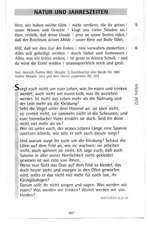 Evangelisches Gesangbuch (Bayern, Mitteldeutschland, Thüringen): Antwort finden in alten und neuen Liedern, in Worten zum Nachdenken und Beten page 862