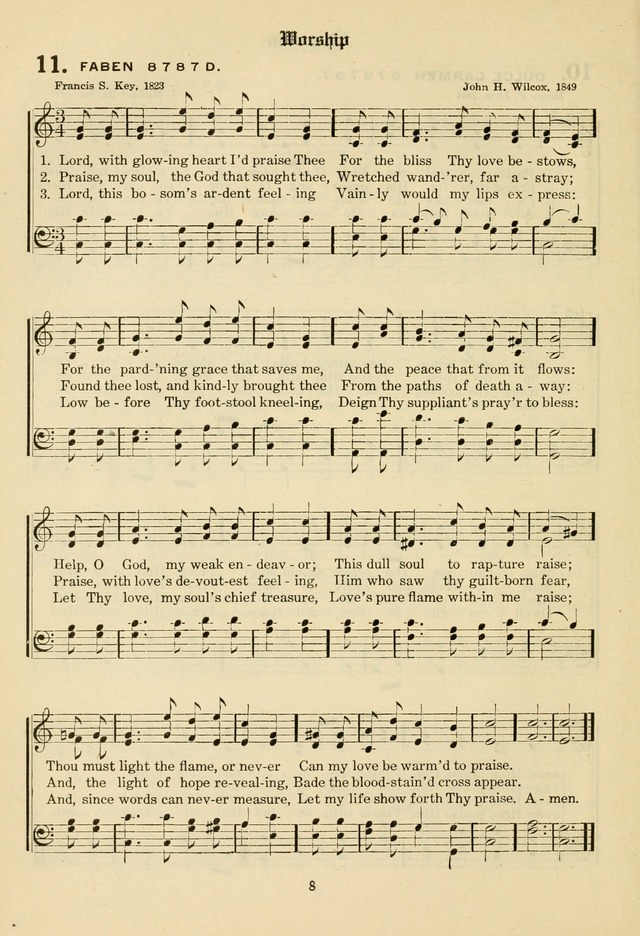 The Evangelical Hymnal page 10