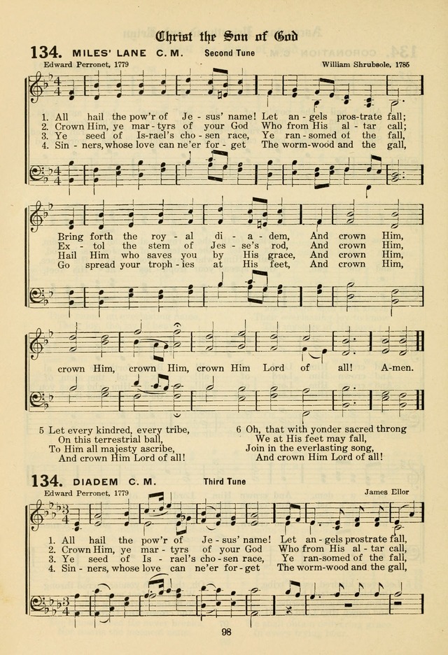 The Evangelical Hymnal page 100