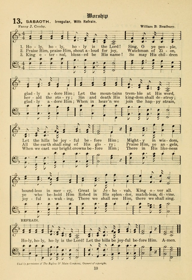 The Evangelical Hymnal page 12