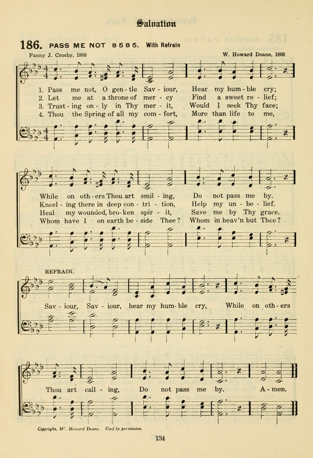The Evangelical Hymnal page 136