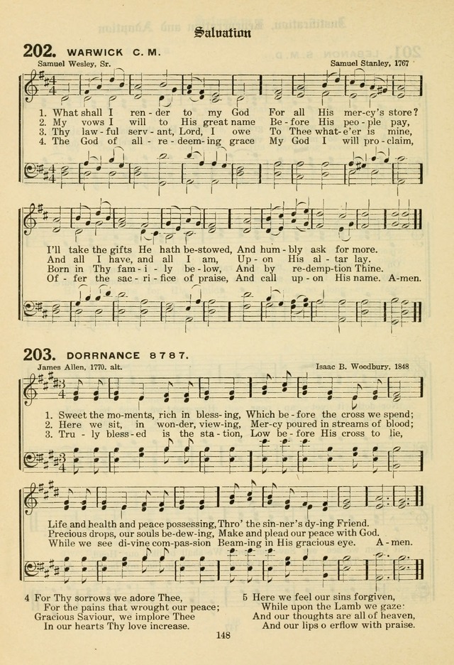 The Evangelical Hymnal page 150