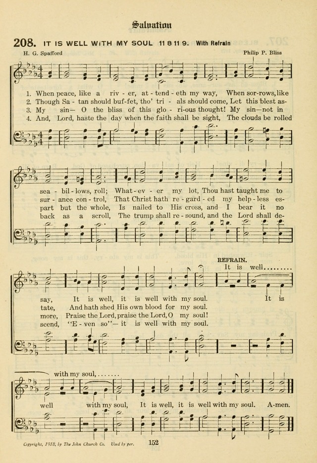 The Evangelical Hymnal page 154