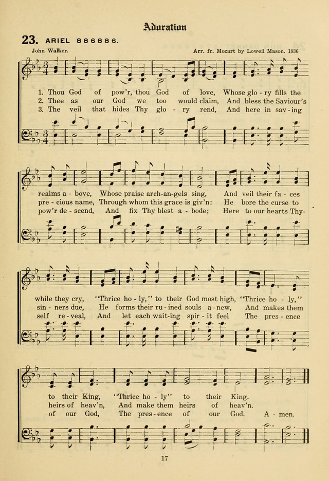 The Evangelical Hymnal page 19