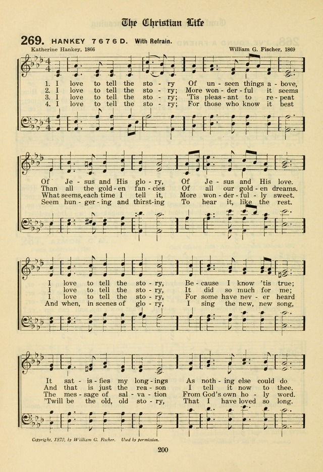 The Evangelical Hymnal page 202