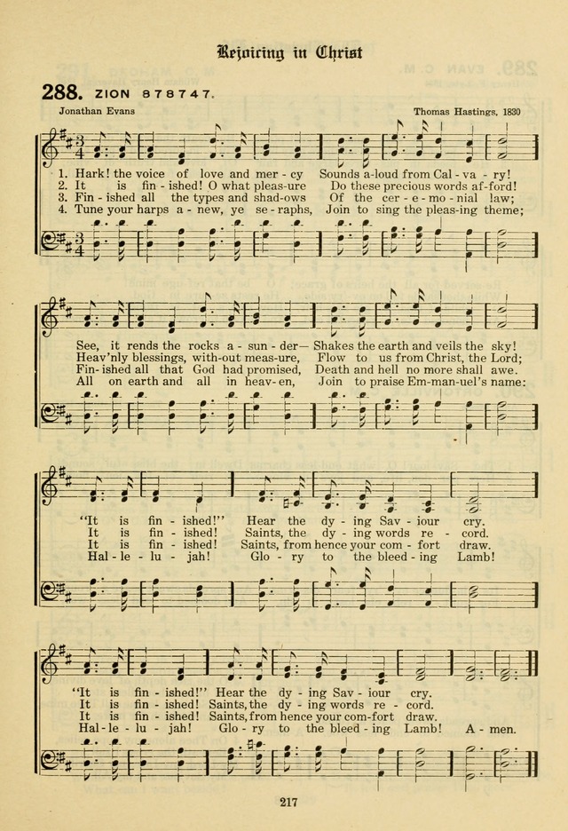 The Evangelical Hymnal page 219