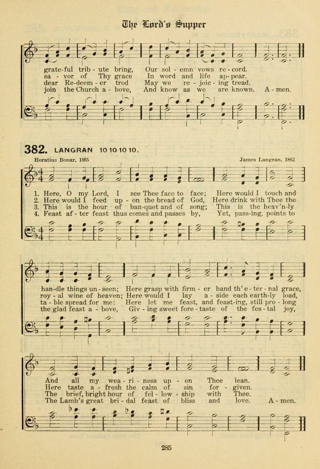 The Evangelical Hymnal page 287