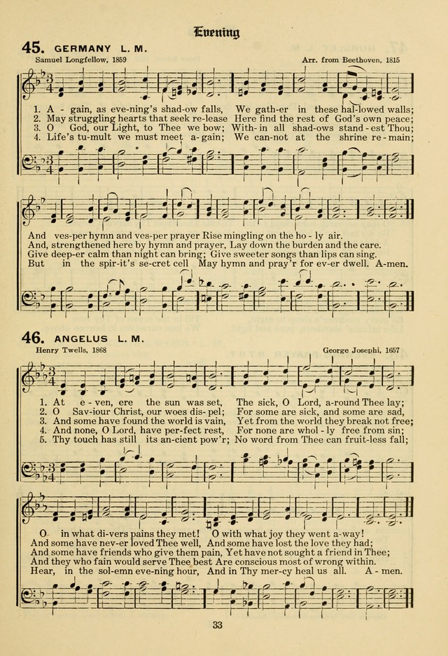 The Evangelical Hymnal page 35