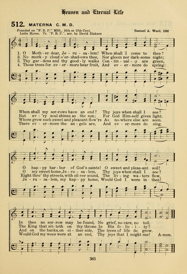 The Evangelical Hymnal page 385