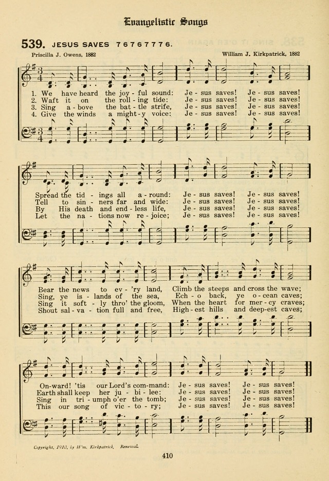 The Evangelical Hymnal page 412