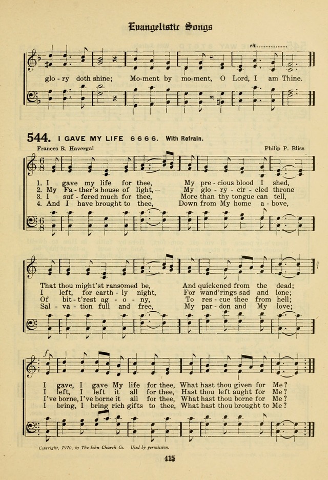 The Evangelical Hymnal page 417