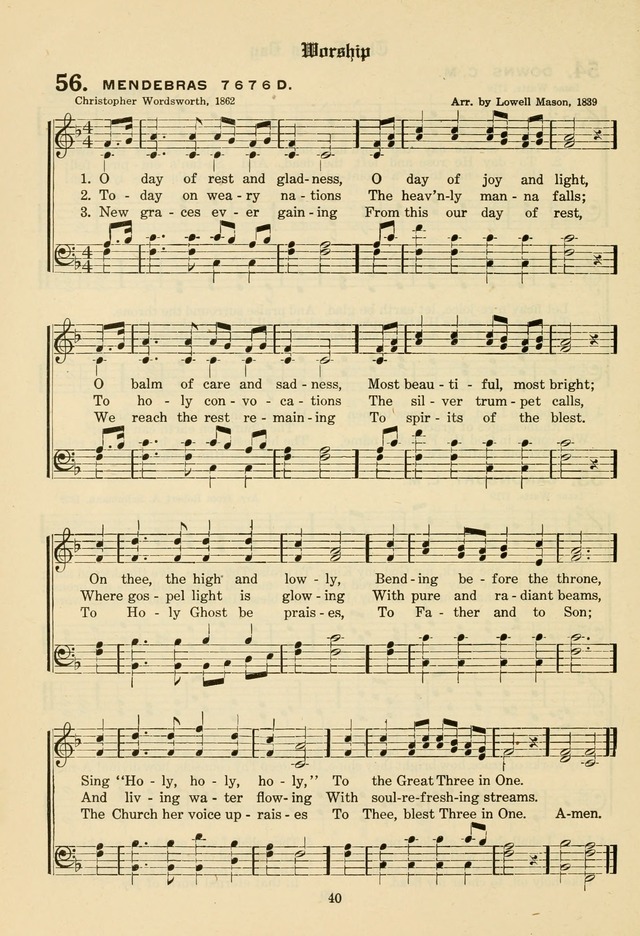The Evangelical Hymnal page 42