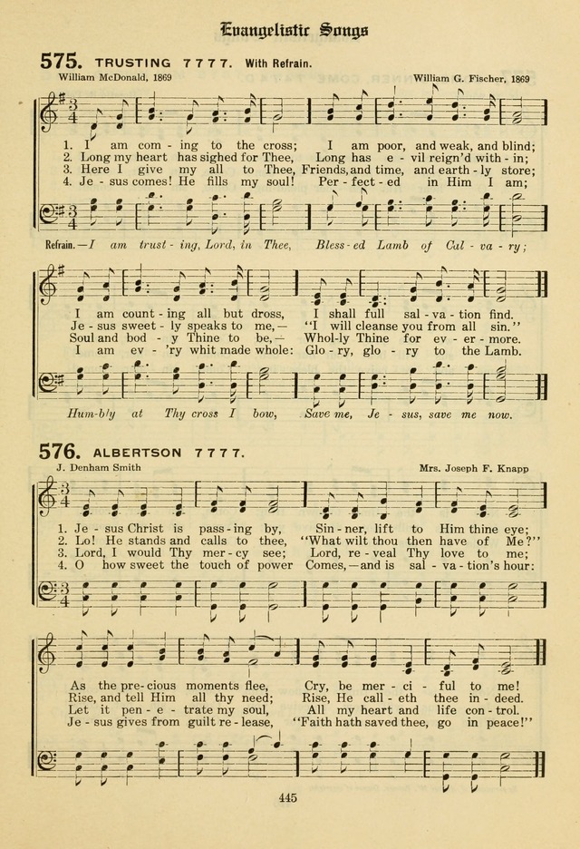 The Evangelical Hymnal page 447