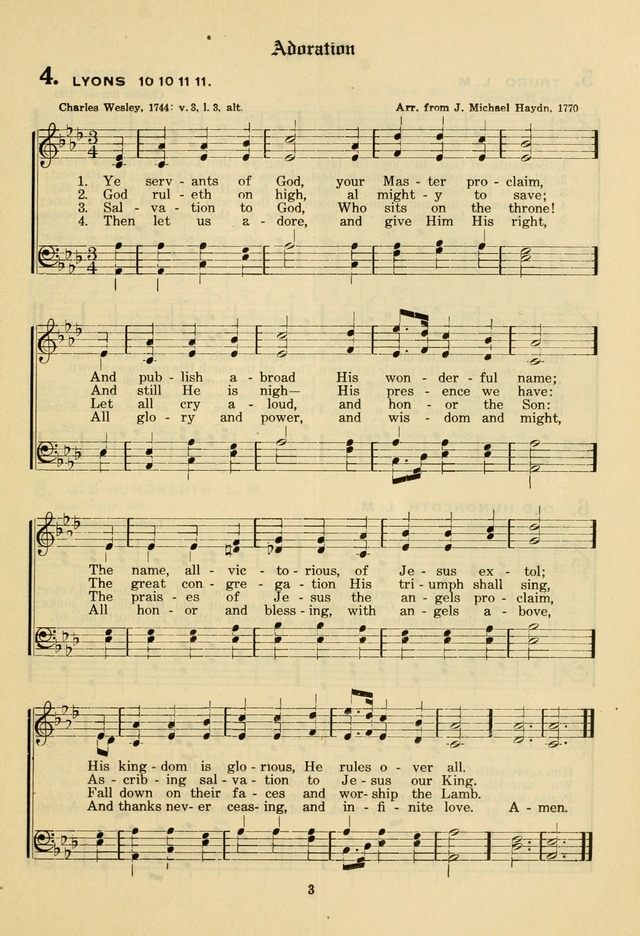 The Evangelical Hymnal page 5