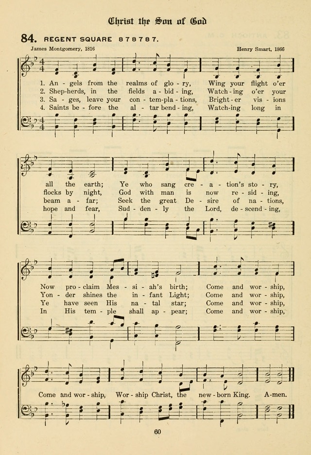The Evangelical Hymnal page 62