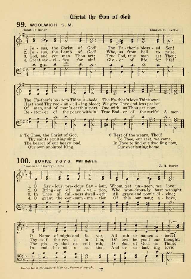 The Evangelical Hymnal page 74