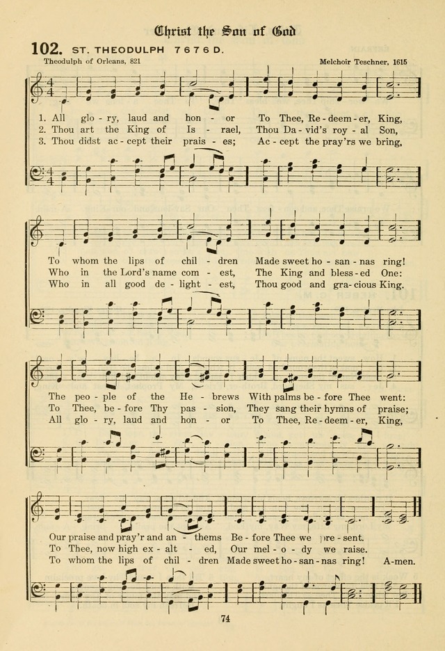 The Evangelical Hymnal page 76