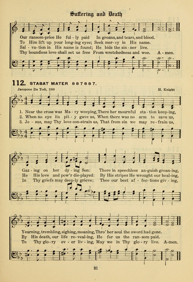 The Evangelical Hymnal page 83