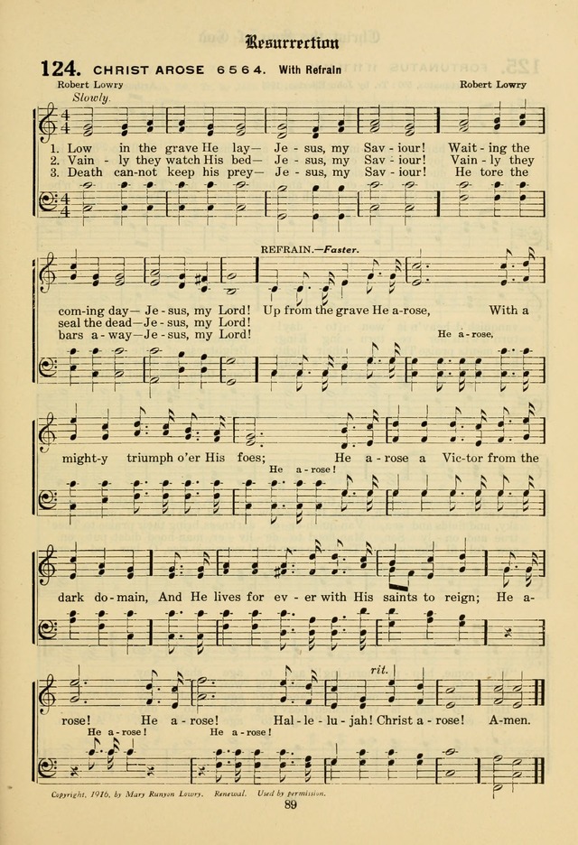 The Evangelical Hymnal page 91