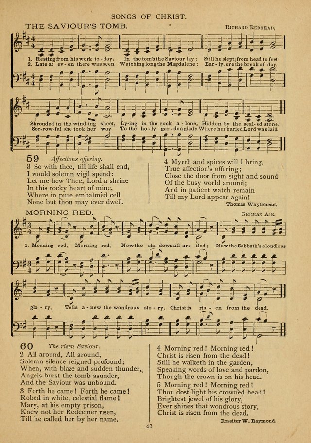 The Epworth Hymnal: containing standard hymns of the Church, songs for the Sunday-School, songs for social services, songs for the home circle, songs for special occasions page 52