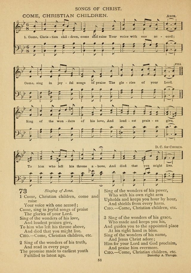 The Epworth Hymnal: containing standard hymns of the Church, songs for the Sunday-School, songs for social services, songs for the home circle, songs for special occasions page 63