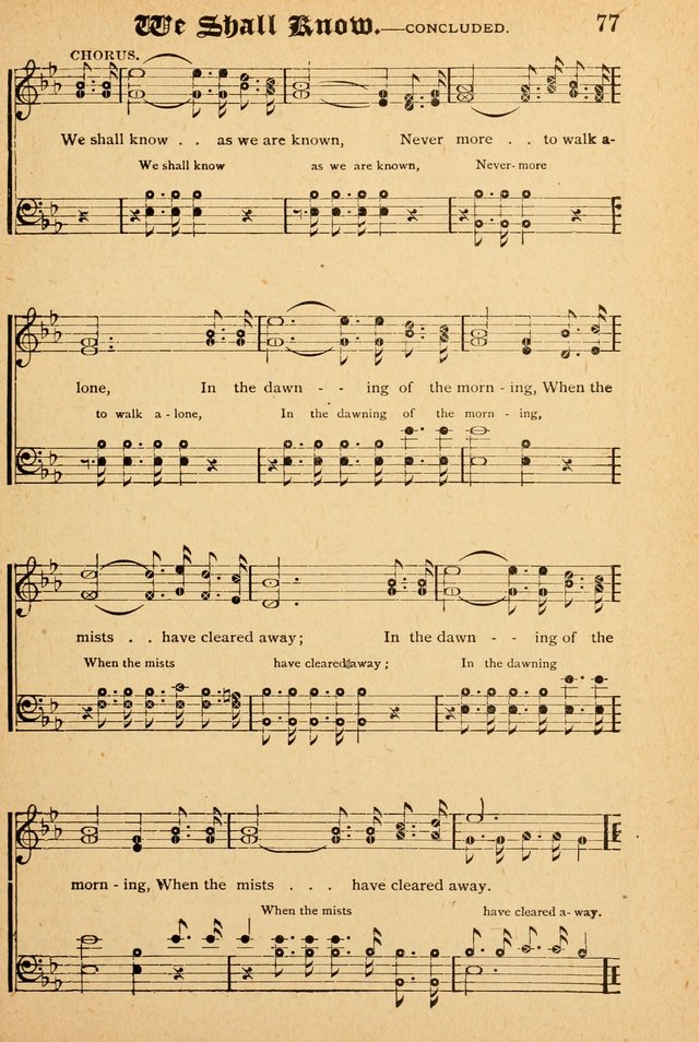The Emory Hymnal: a collection of sacred hymns and music for use in public worship, Sunday-schools, social meetings and family worship page 77