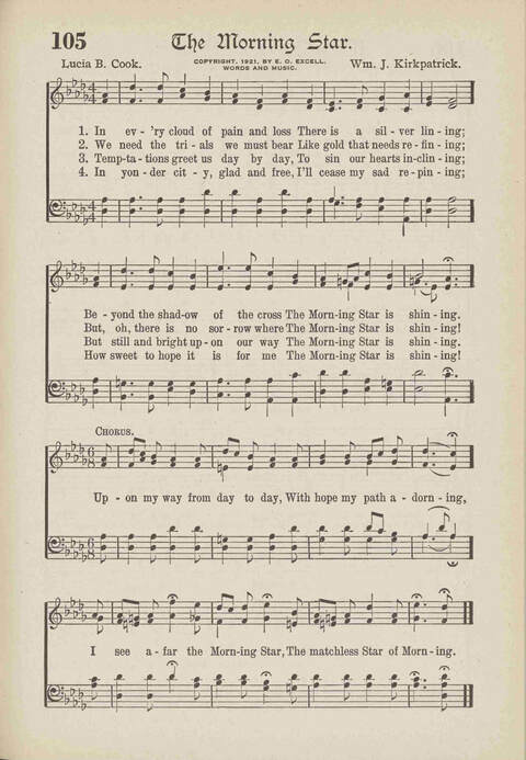 The Excell Hymnal: for the church and Sunday school page 105