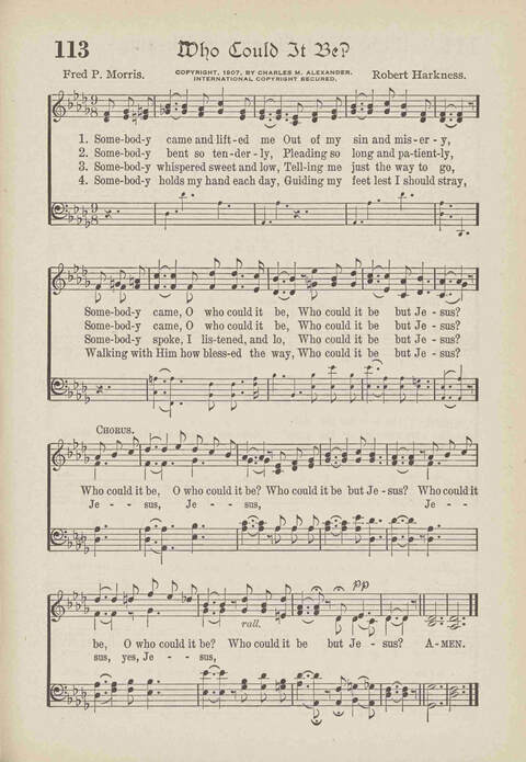 The Excell Hymnal: for the church and Sunday school page 113
