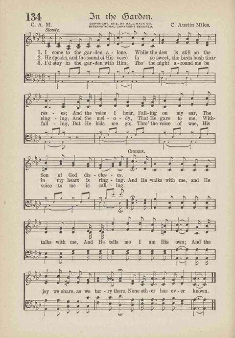 The Excell Hymnal: for the church and Sunday school page 134