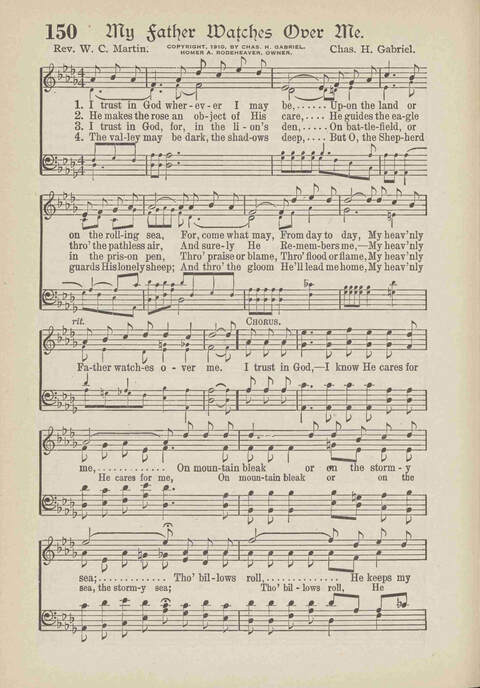 The Excell Hymnal: for the church and Sunday school page 150