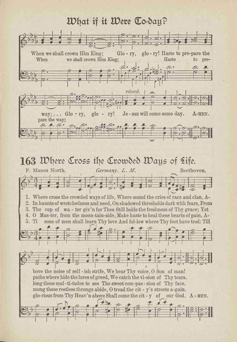 The Excell Hymnal: for the church and Sunday school page 163