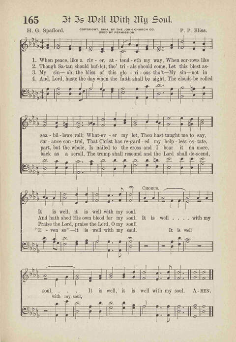 The Excell Hymnal: for the church and Sunday school page 165