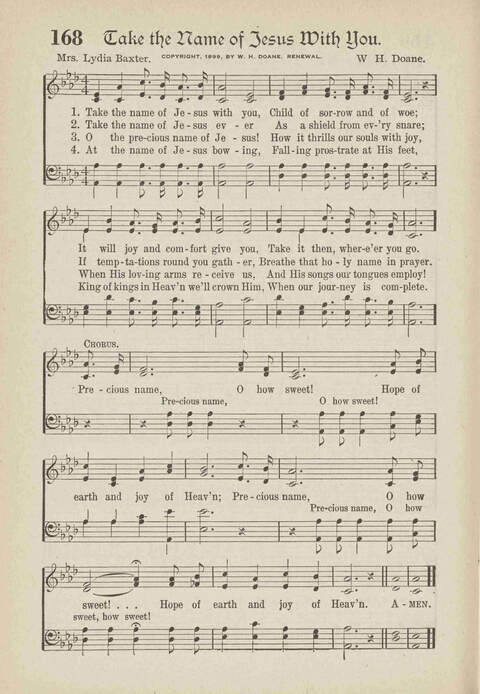 The Excell Hymnal: for the church and Sunday school page 168