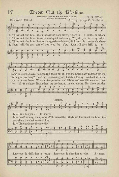 The Excell Hymnal: for the church and Sunday school page 17