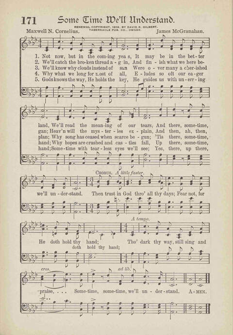 The Excell Hymnal: for the church and Sunday school page 171