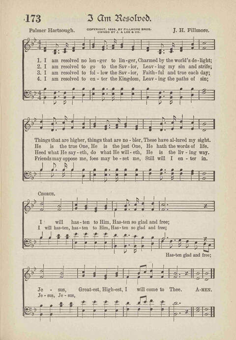 The Excell Hymnal: for the church and Sunday school page 173